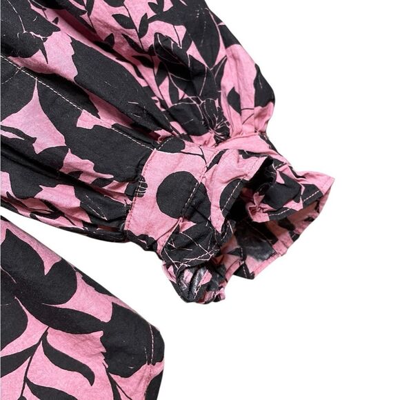 OLIPHANT Ruffle Front Blouse Dusty Rose Size XS - Picture 8 of 10